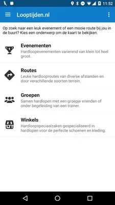 Looptijden.nl android App screenshot 2